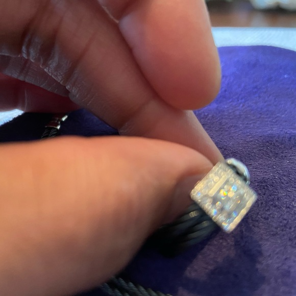 This is a David Webb diamond necklace and earrings - Picture 9 of 9